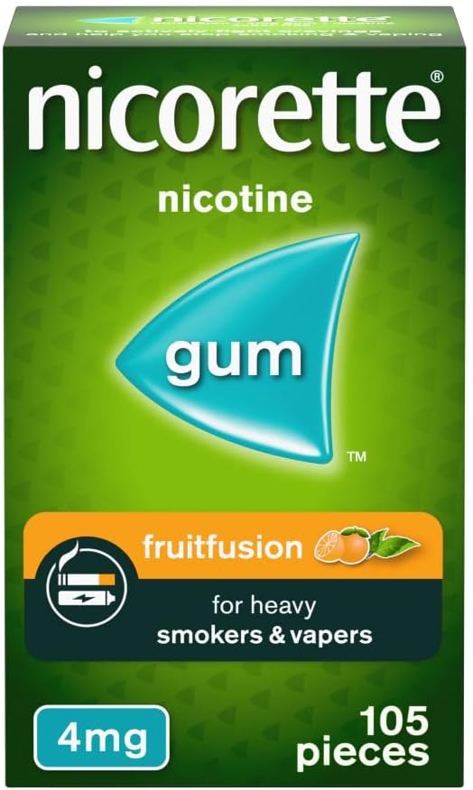 Nicorette Fruitfusion Gum 4mg 105s