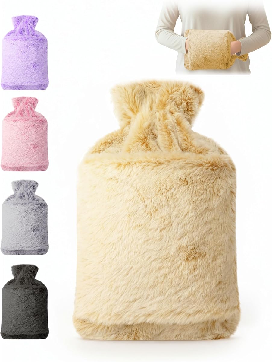 Hot Water Bottle Plain Fur 2L Mink